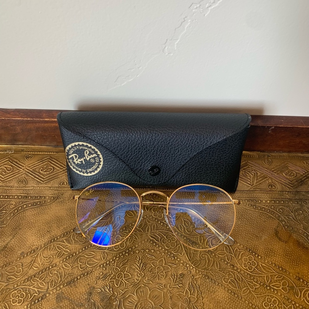 Ray-Ban Gold Frame Evolve Sunglasses